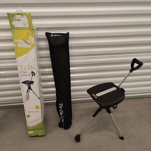 STEP2GOLD Ta-Da Chair Series 2, Portable Trekking Hiking Pole in Black, 34"